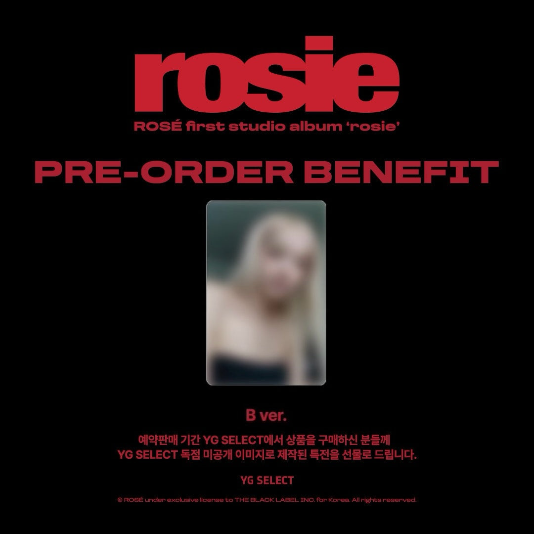 ROSÉ <rosie> KR Exclusive Ver.