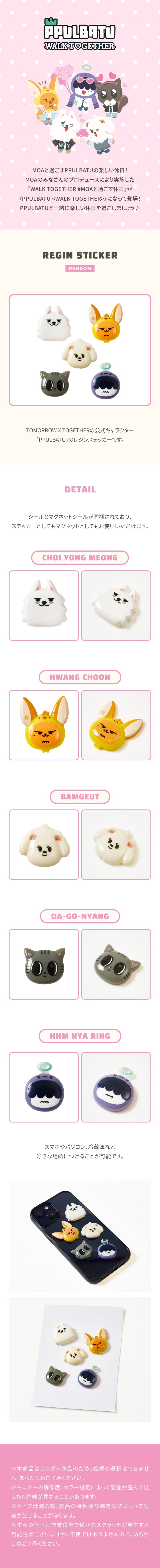 [PREORDER] TXT <PPULBATU Walk Together> REGIN STICKER