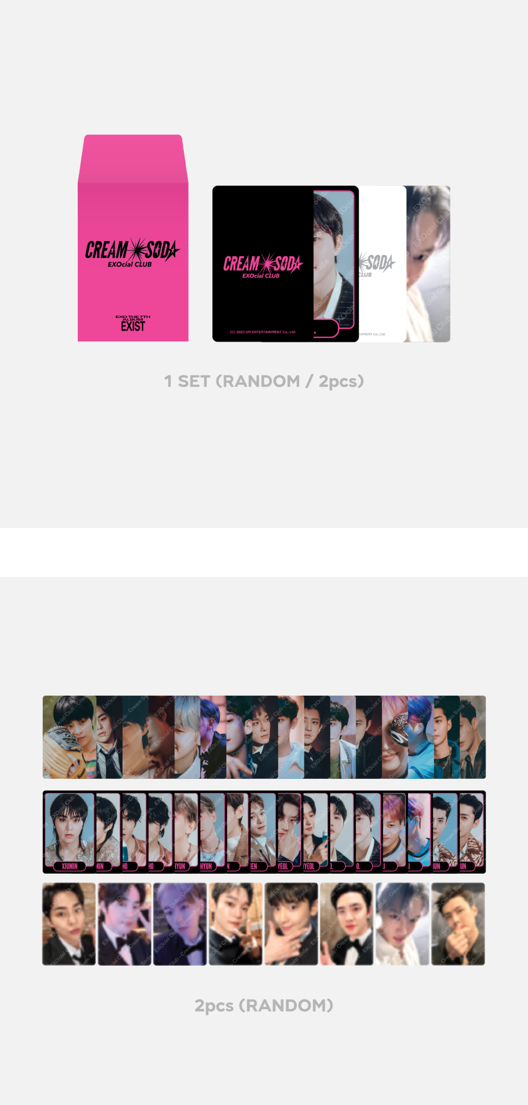 EXO <CREAM SODA> Random Trading Card Set A