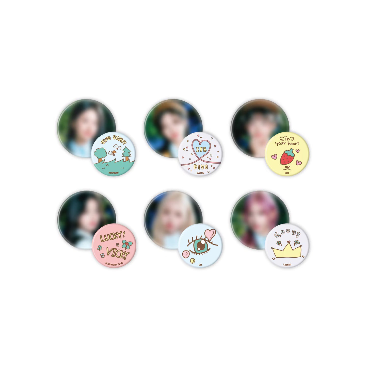 IVE<ive scout>随机别针按钮套装</ive>