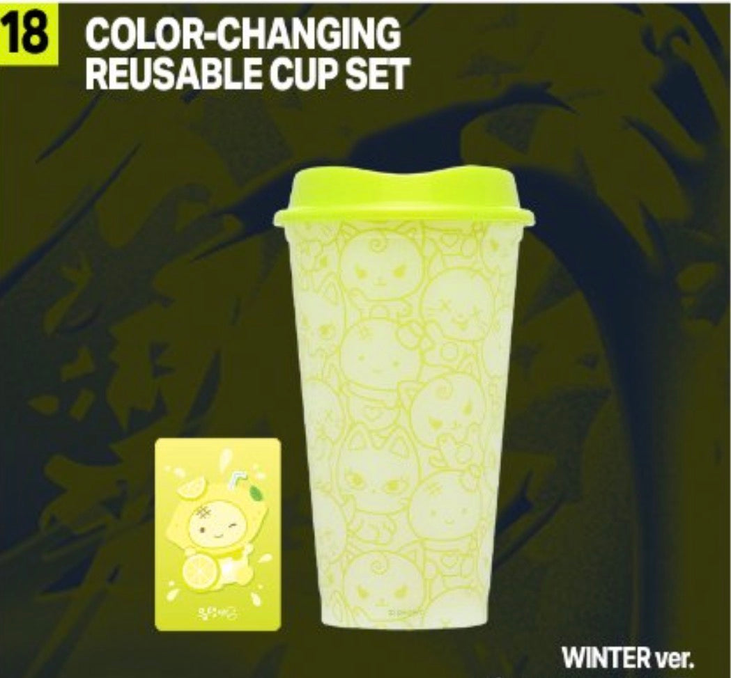 [PREORDER 13/6 CLOSE] AESPA <MAKE IT LEMONADE> OFFICIAL MD COLOR-CHANGING REUSABLE CUP SET