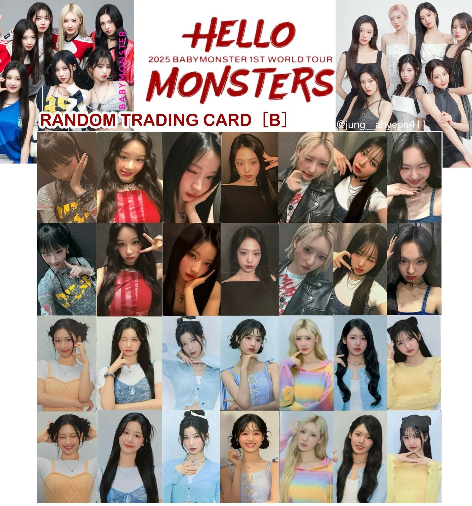 BABYMONSTER TRADING CARD B – IPDEOK MERCH ENTERPRISE (003579791-A)