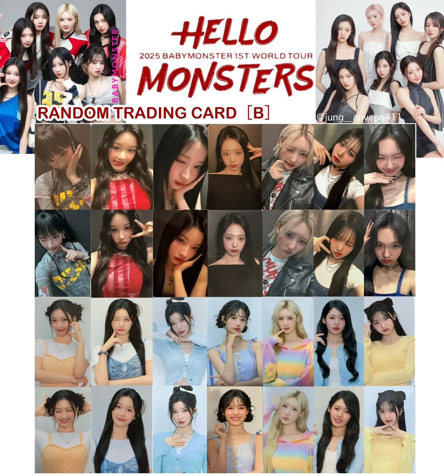 BABYMONSTER <HELLO MONSTER JAPAN> TRADING CARD B