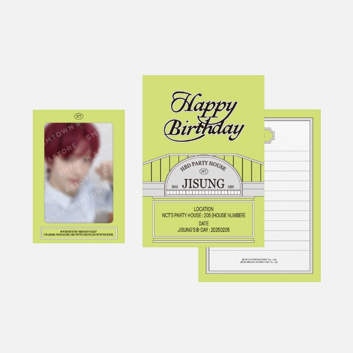 NCT JISUNG<artist birthday party card></artist>
