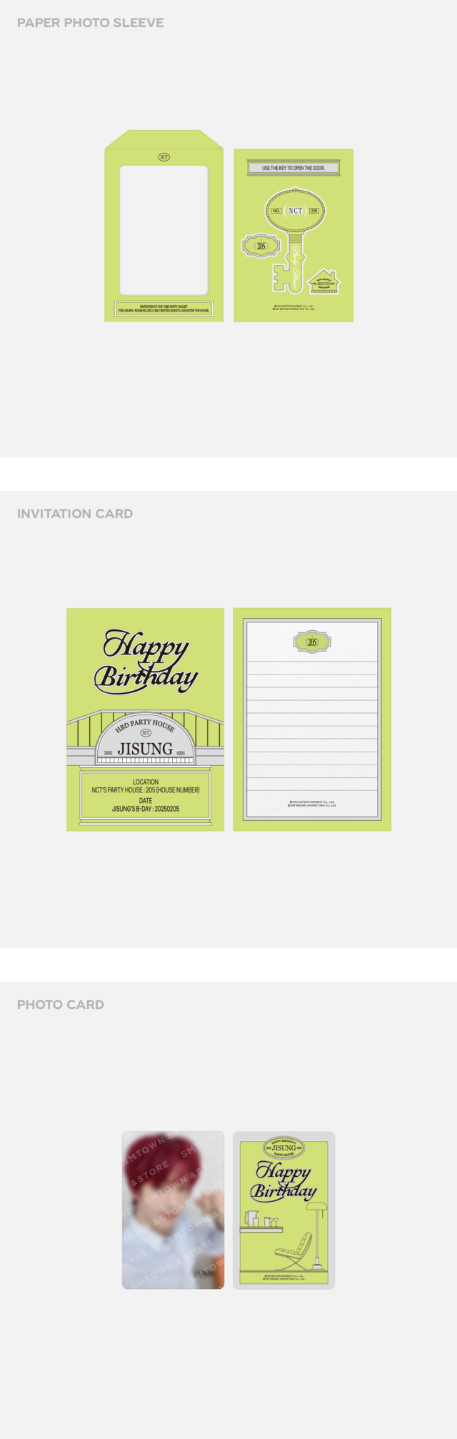 NCT JISUNG<artist birthday party card></artist>