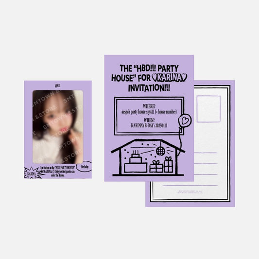 AESPA KARINA <ARTIST BIRTHDAY PARTY CARD>