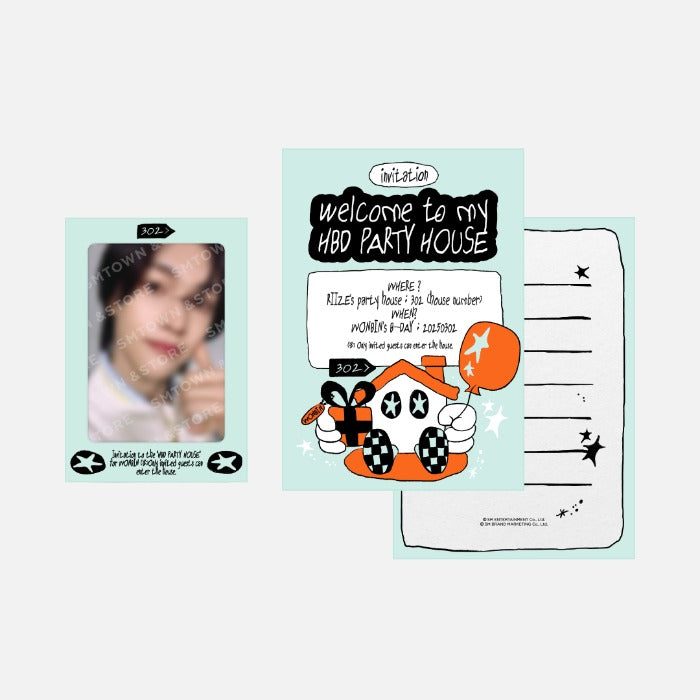 RIIZE WONBIN<artist birthday party card></artist>