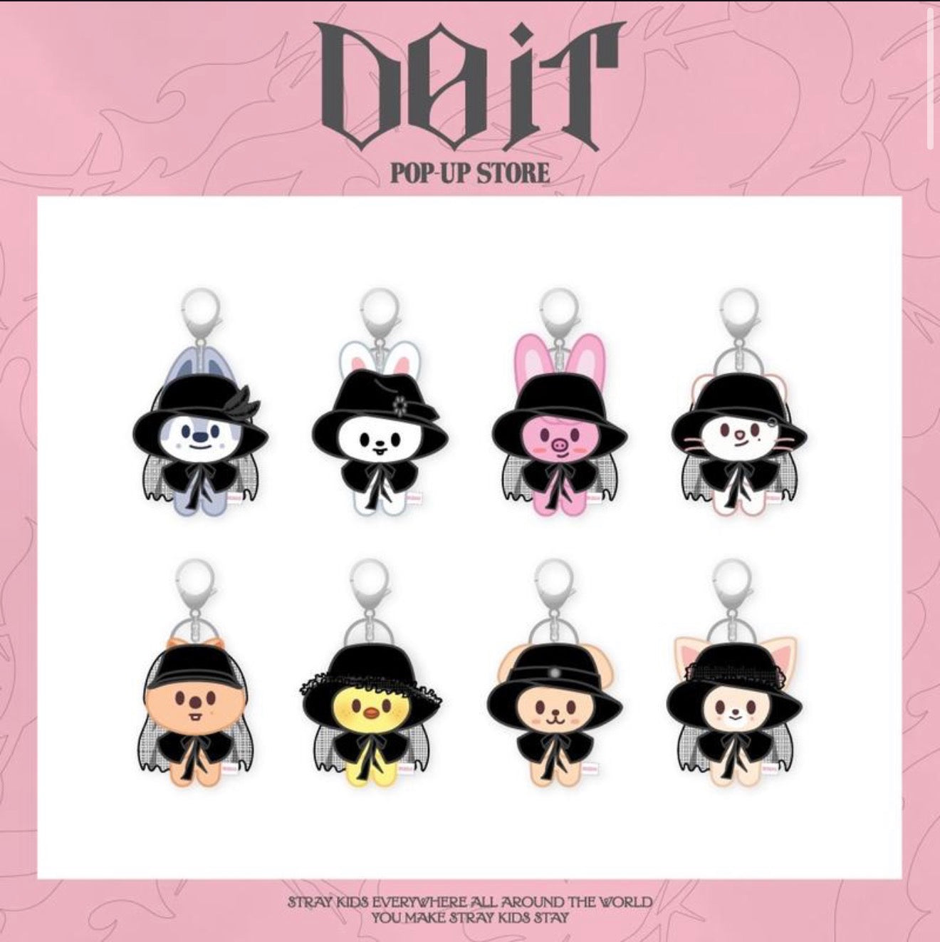 STRAY KIDS <DO IT> POP UP SKZOO COSTUME MAGNET PLUSH KEYRING
