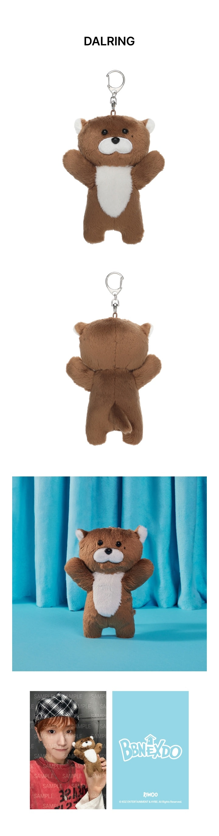 BOYNEXTDOOR <BBNEXDO> PLUSH KEYRING (HOW? VER)