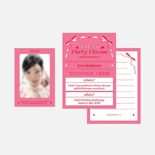 TAEYEON <ARTIST BIRTHDAY PARTY CARD>