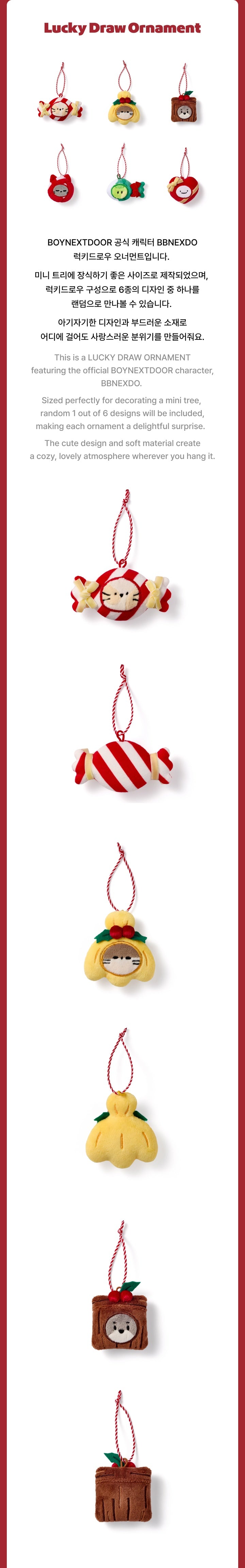 [PREORDER] BOYNEXTDOOR <BBNEXDO is Coming to Town> Lucky Draw Ornament