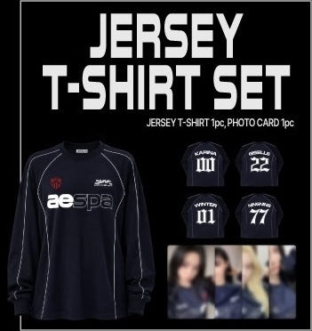 [PREORDER OFFLINE PROXY] AESPA <LIVE TOUR -SYNK : COMPLaeXITY> JERSEY T-SHIRT SET