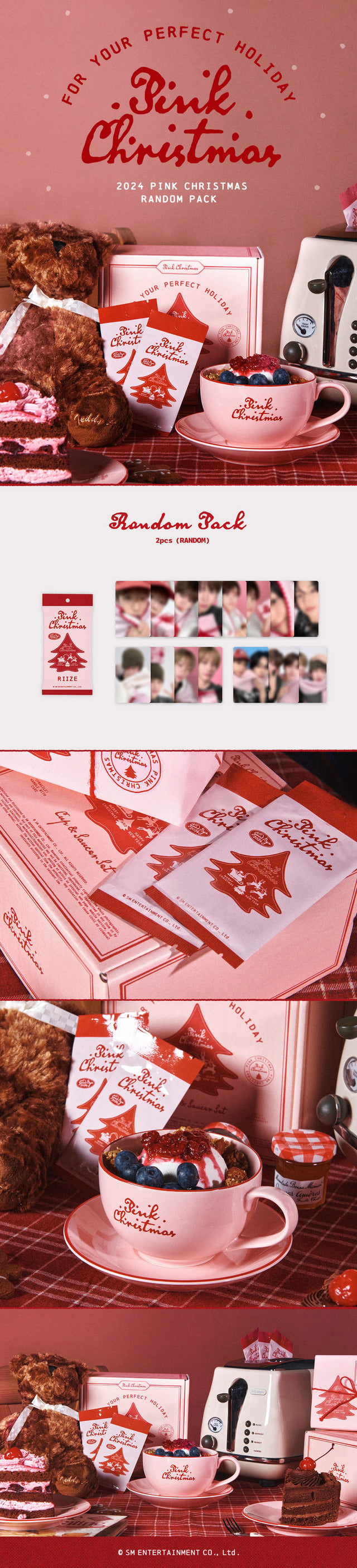 [PREORDER] RIIZE <PINK CHRISTMAS 2024> Random Trading Card