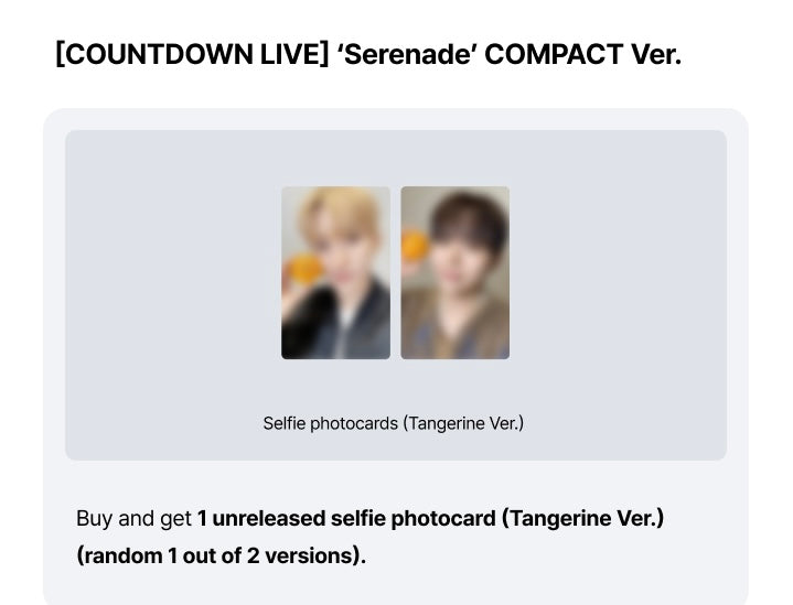SEVENTEEN DK x SEUNGKWAN <Serenade> COMPACT VER