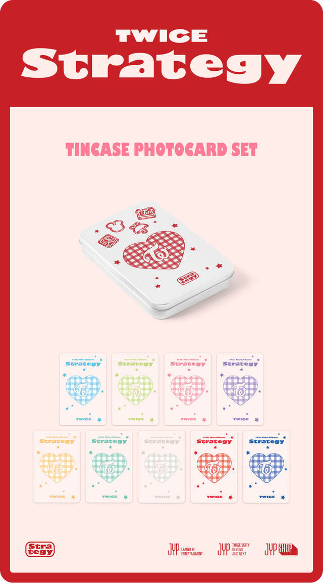 TWICE <STRATEGY> POP-UP TINCASE PHOTOCARD SET
