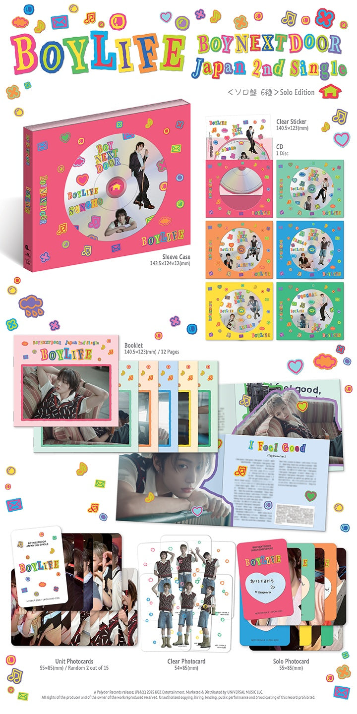 BOYNEXTDOOR <BOYLIFE> JAPAN SOLO EDITION