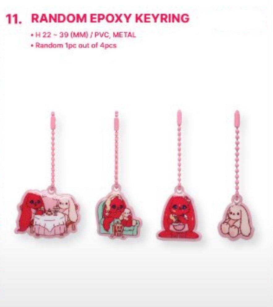 [OFFLINE PROXY 3/10 CLOSED] YUQI CHARACTER POP-UP [TODAY WITH GIGI] RANDOM EPOXY KEYRING
