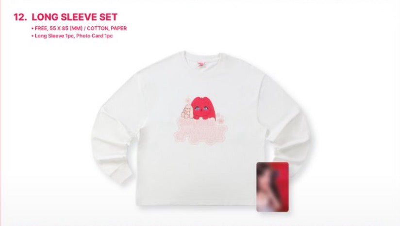 [OFFLINE PROXY 3/10 CLOSED] YUQI CHARACTER POP-UP [TODAY WITH GIGI] LONG SLEEVE SET