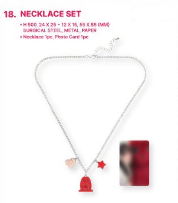 [OFFLINE PROXY 3/10 CLOSED] YUQI CHARACTER POP-UP [TODAY WITH GIGI] NECKLACE SET
