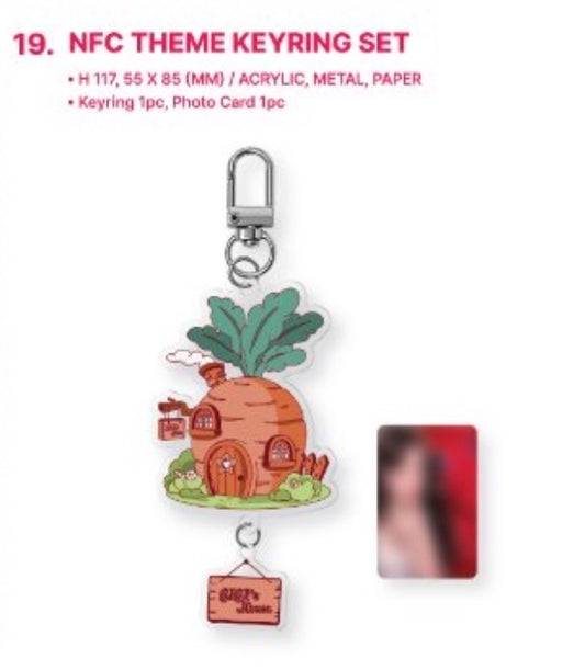[OFFLINE PROXY 3/10 CLOSED] YUQI CHARACTER POP-UP [TODAY WITH GIGI] NFC THEME KEYRING SET