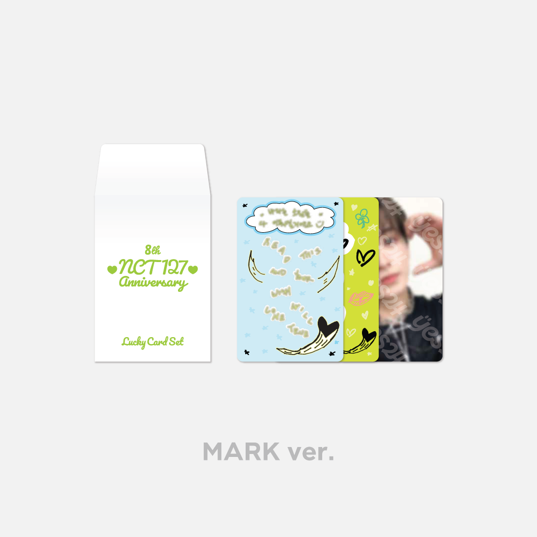 NCT ヘチャン ロッテ トレカ Lotte NCT 127 8TH ANNIVERSARY OFFICIAL MD GOODS LUCKY CARD SET +