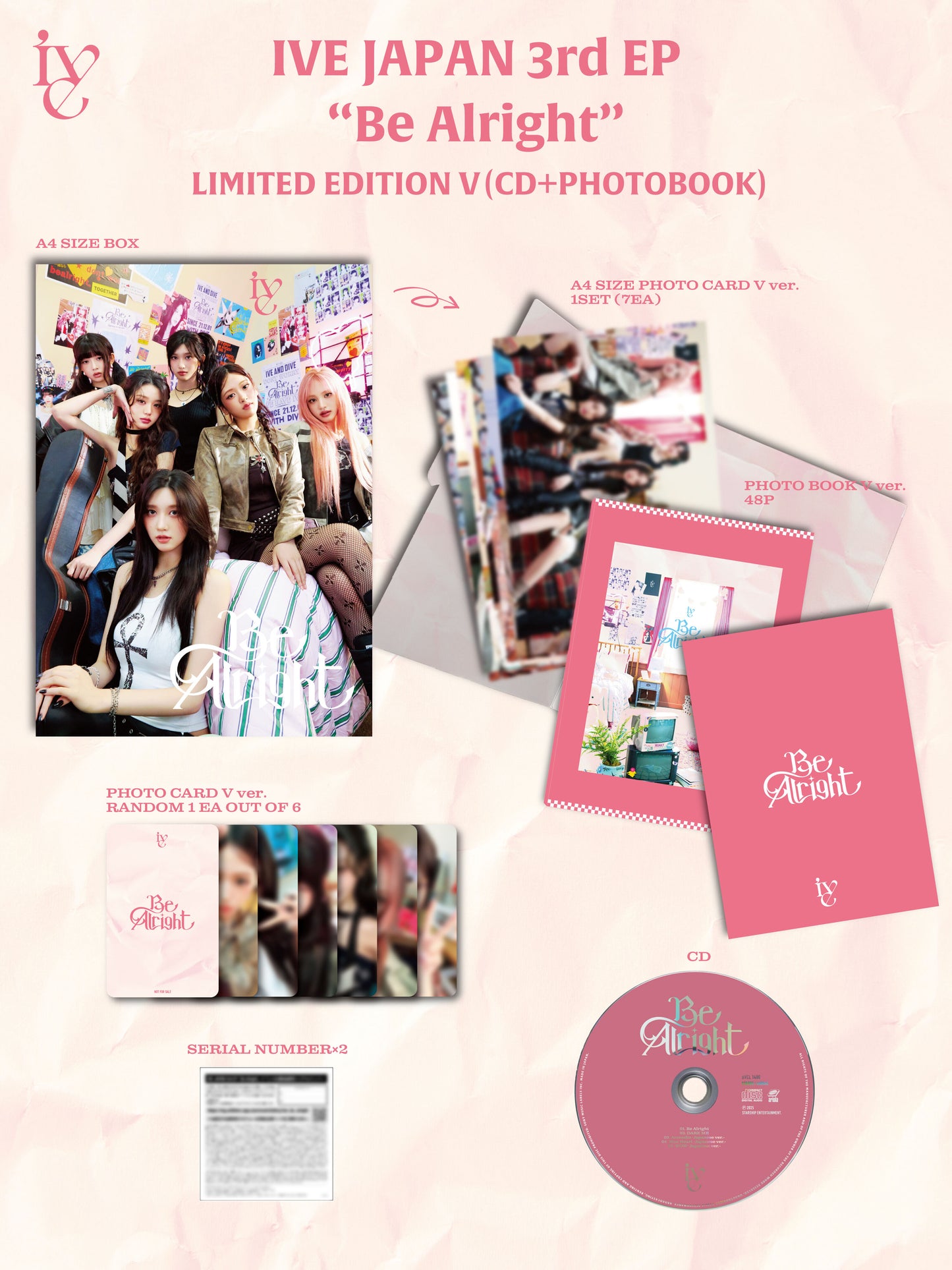 [PREORDER] IVE <BE ALRIGHT> JAPAN 3RD EP LIMITED V