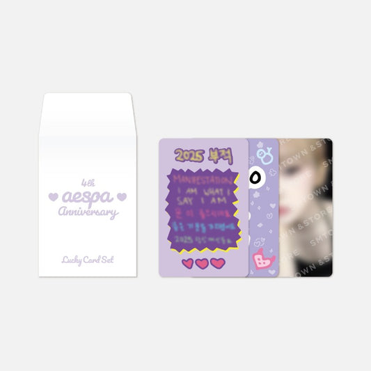 AESPA <4TH ANNIVERSARY> LUCKY CARD SET