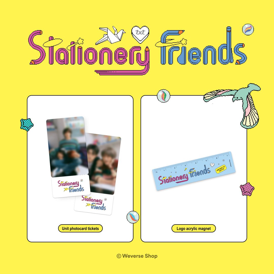 TXT<stationery friends> 2025 装饰套件</stationery>