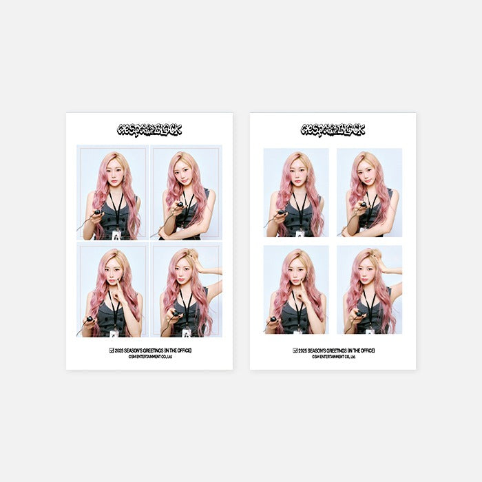 AESPA <2025 SM ARTIST SEASON’S GREETINGS> 4CUT PHOTO SET
