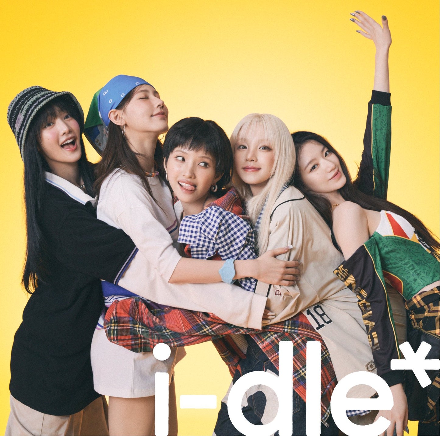 闲置的<i-dle>日本首张EP海报版</i-dle>