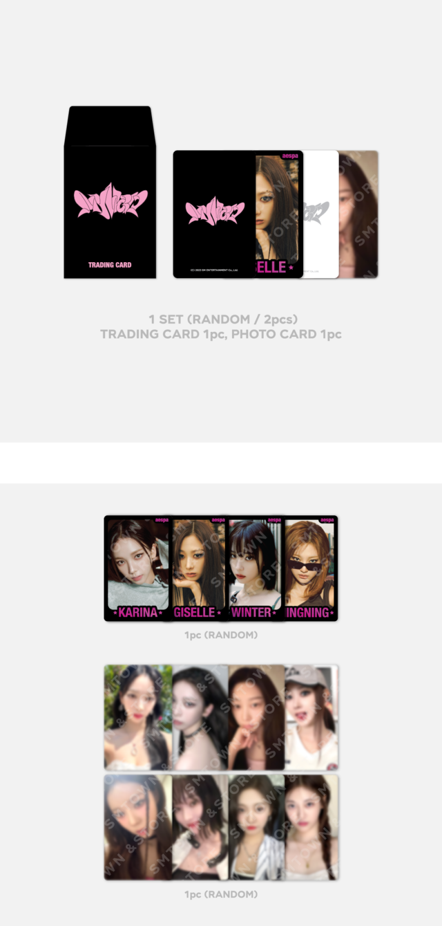 AESPA <MY WORLD> Random Trading Card Set B