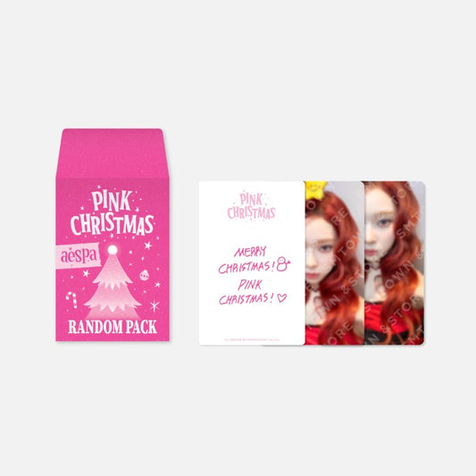 AESPA <PINK CHRISTMAS 2023> Random Trading Card