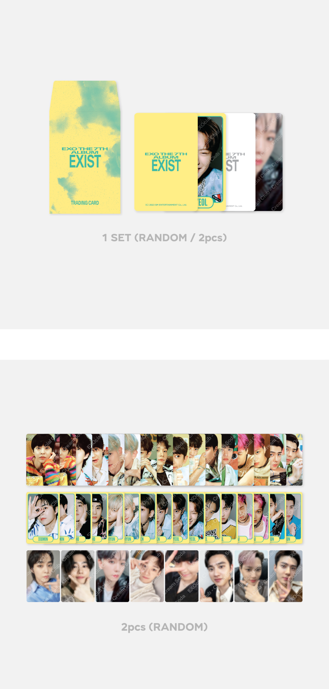 EXO <CREAM SODA> Random Trading Card Set C