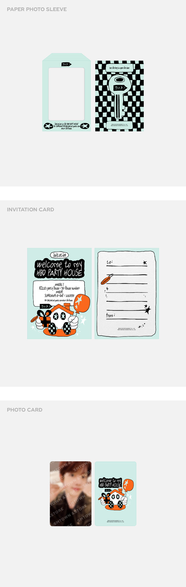 SUNGCHAN <ARTIST BIRTHDAY PARTY CARD>