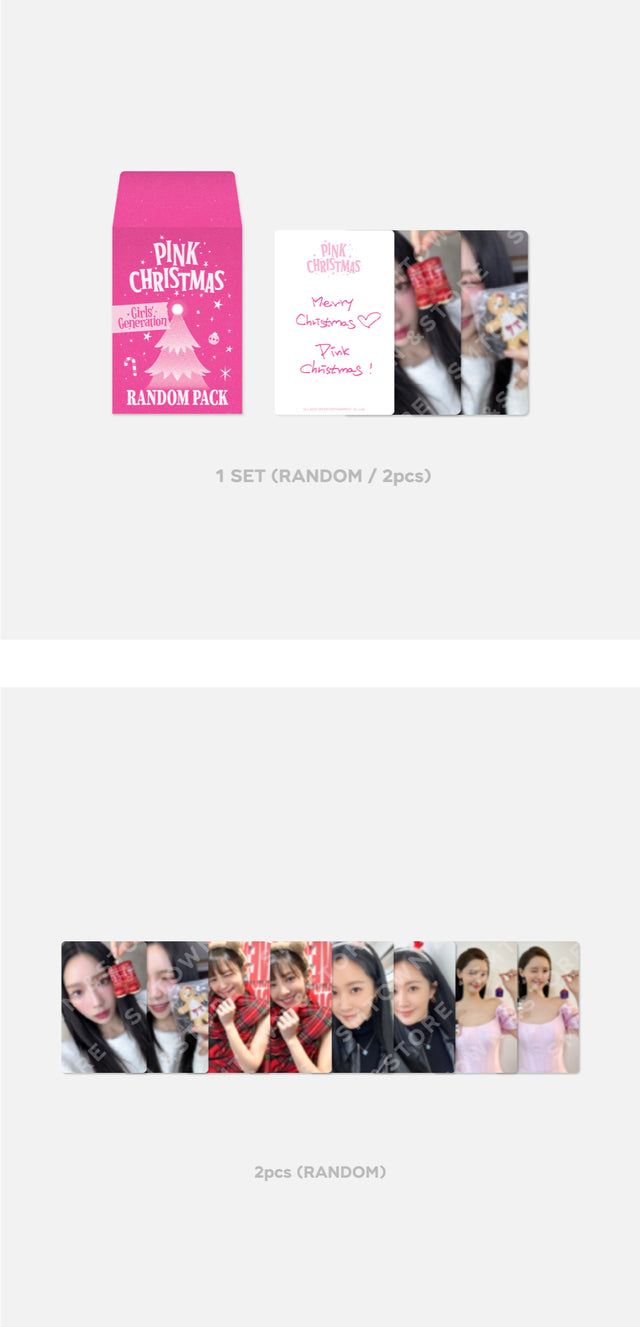 GIRLS' GENERATION <PINK CHRISTMAS> Random Trading Card