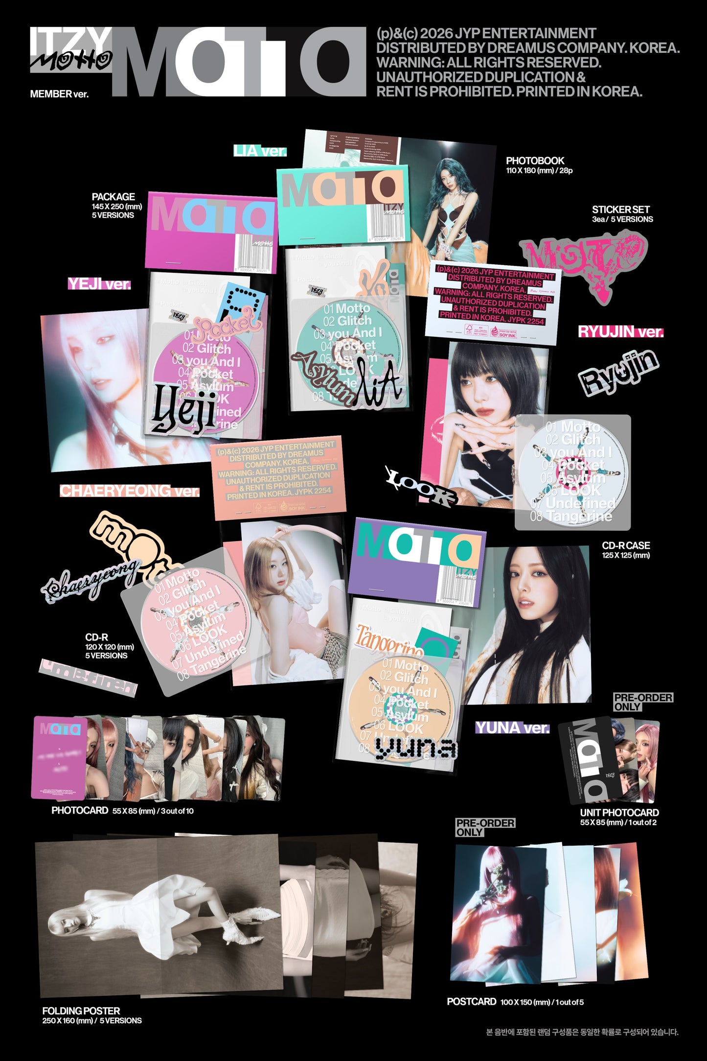 [PREORDER] ITZY <MOTTO> MEMBER Ver