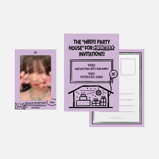AESPA WINTER <ARTIST BIRTHDAY PARTY CARD>