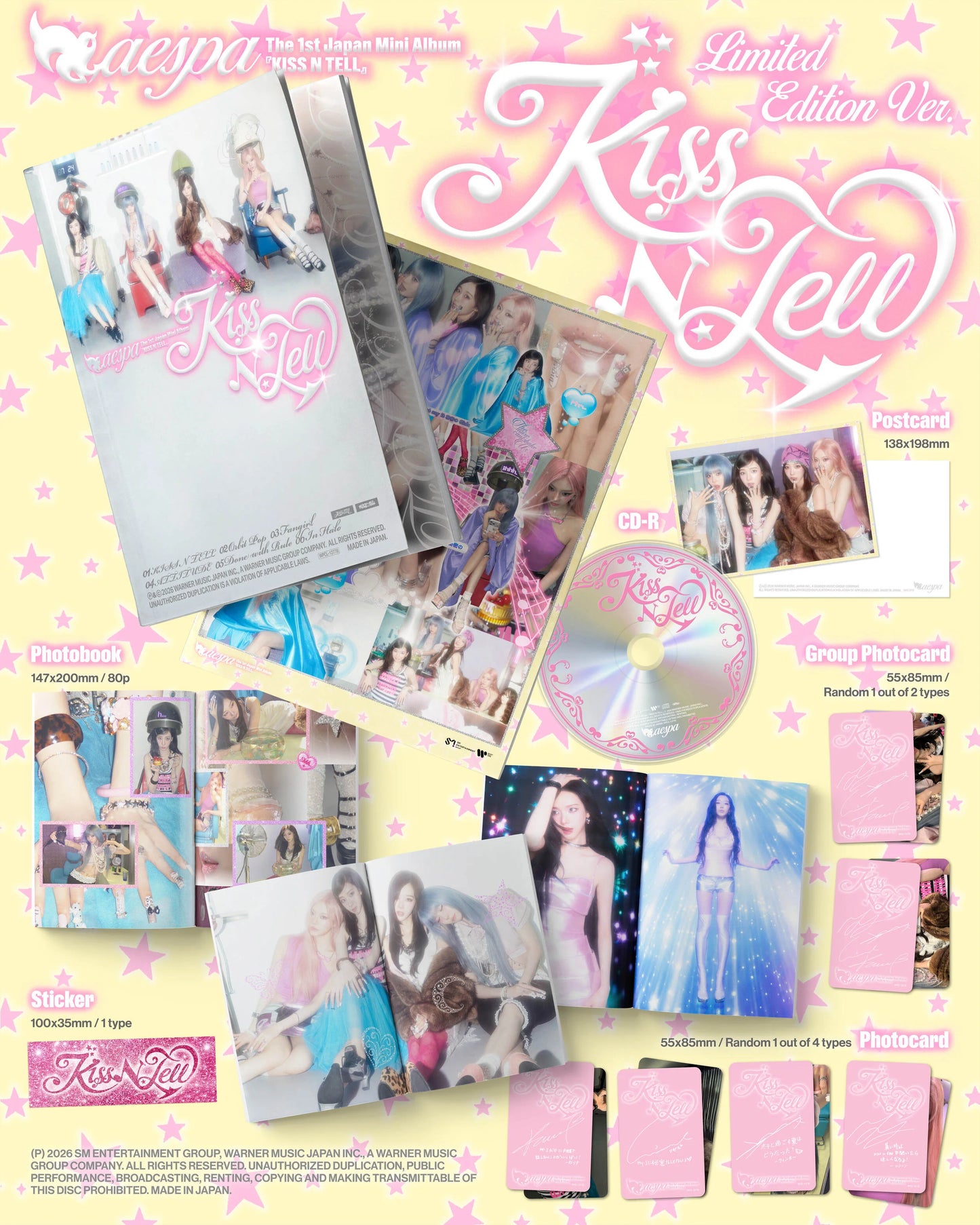[PREORDER] AESPA <KISS N TELL> 1st Japan Mini Album Limited Edition Ver