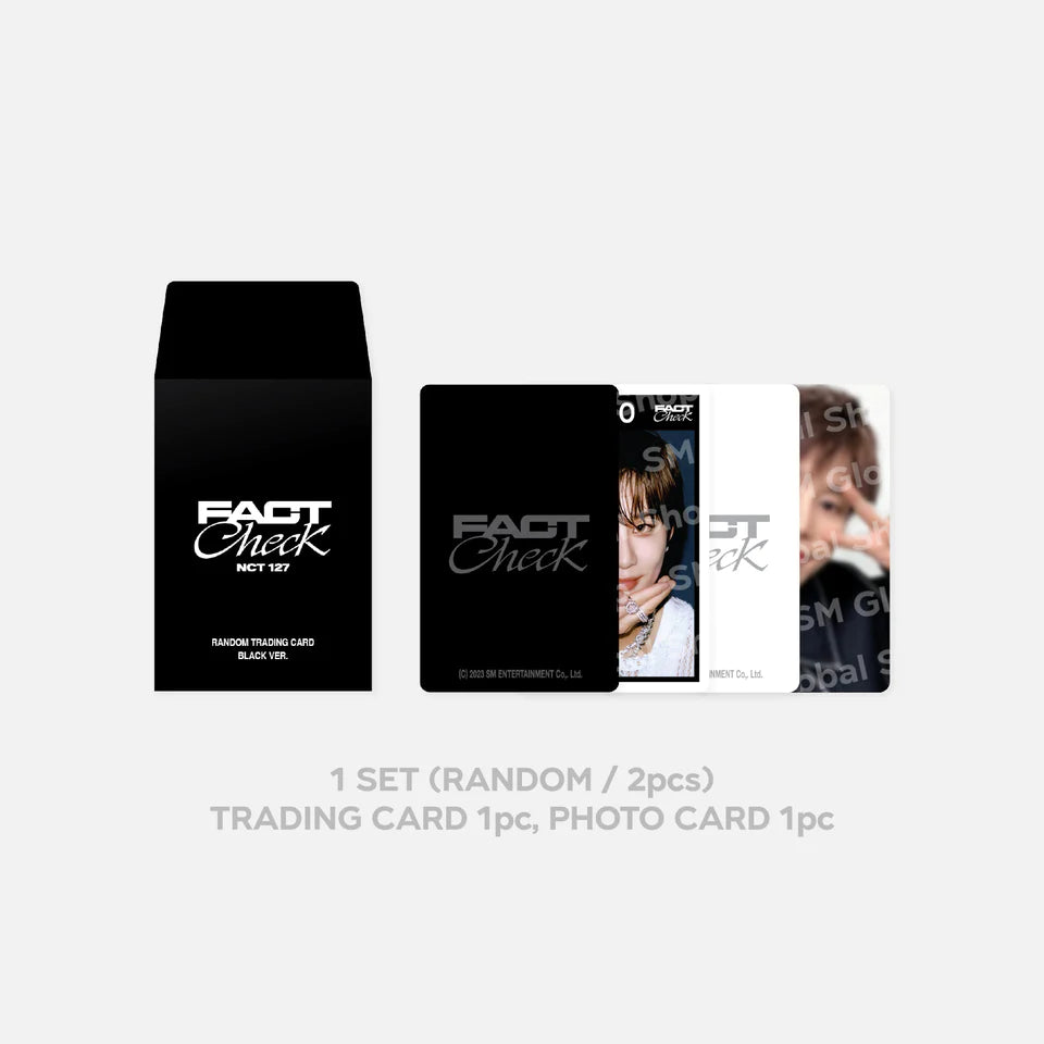 NCT 127 <FACT CHECK> TRADING CARD BLACK VER