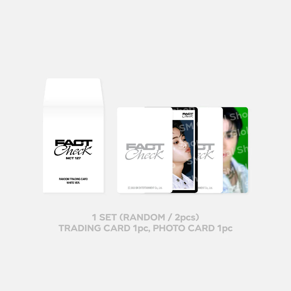NCT 127 <FACT CHECK> TRADING CARD WHITE VER