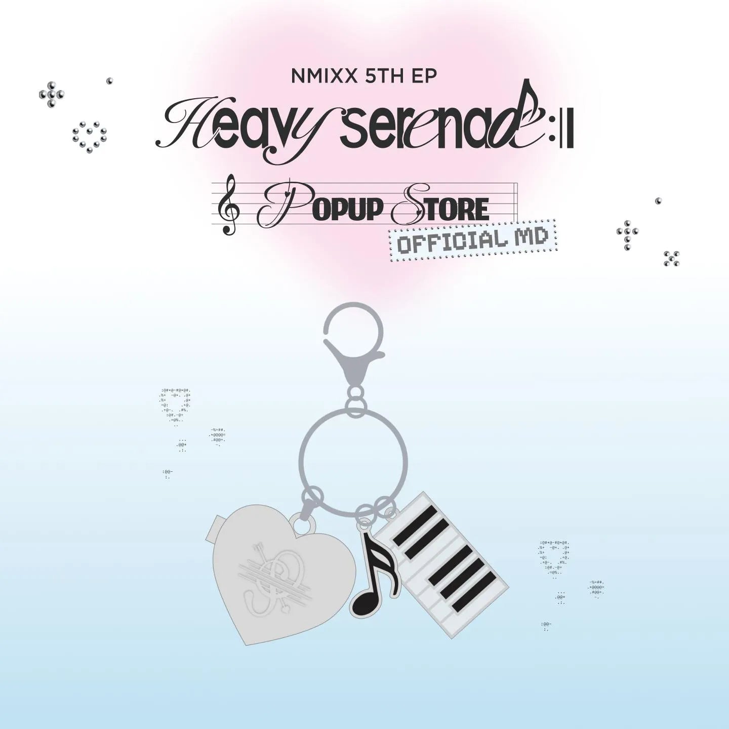 [PREORDER 24/5 CLOSED] NMIXX <Heavy Serenade> POP-UP OFFICIAL MD HEART PENDANT KEYRING
