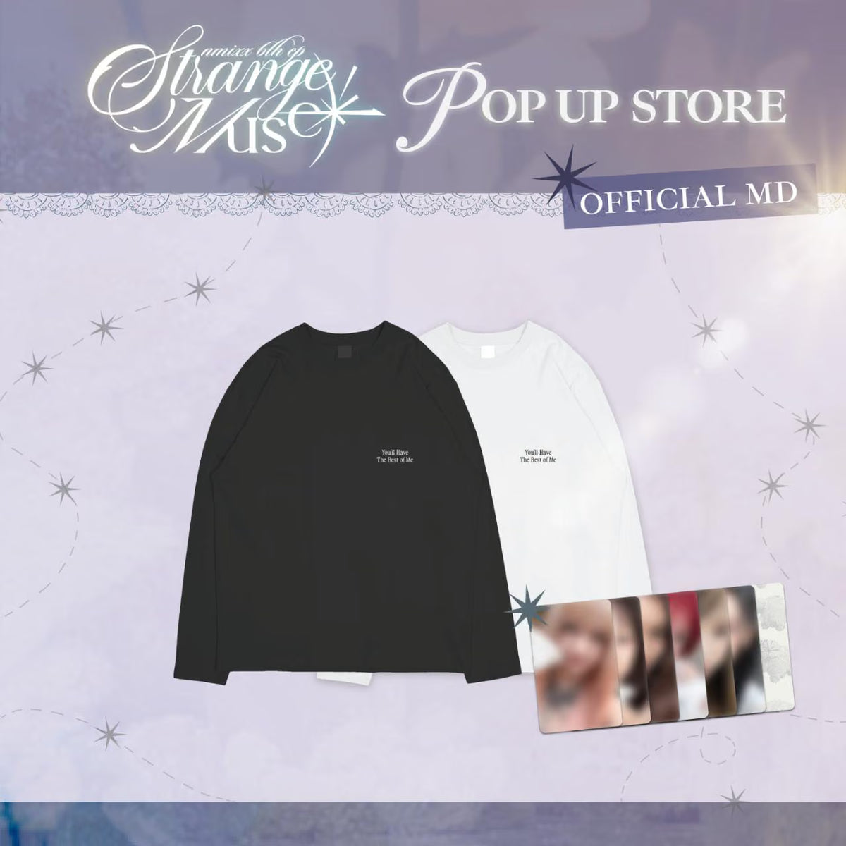 [PREORDER 2/11 CLOSED] NMIXX [Strange Muse] OFFICIAL MD LONG-SLEEVE T-SHIRT