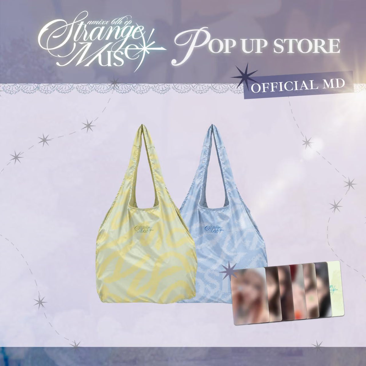 [PREORDER 2/11 CLOSED] NMIXX [Strange Muse] OFFICIAL MD PACKABLE TOTE BAG