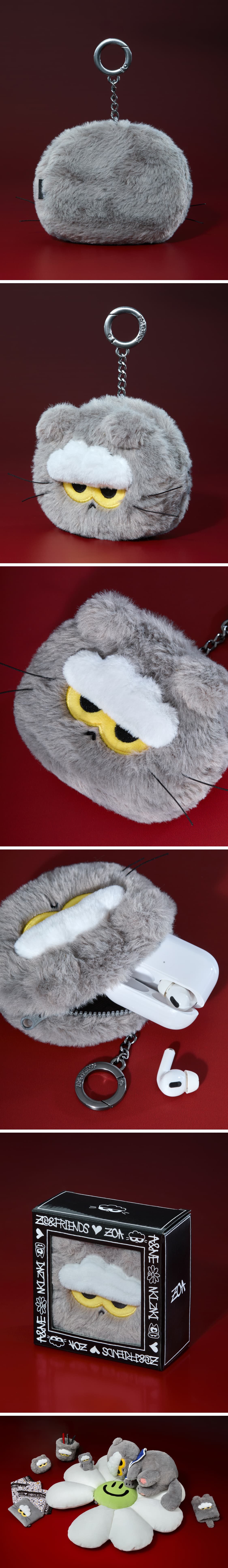 G-DRAGON <Be Friends In This ZOAful Winter> ZOA FACE POUCH KEYRING