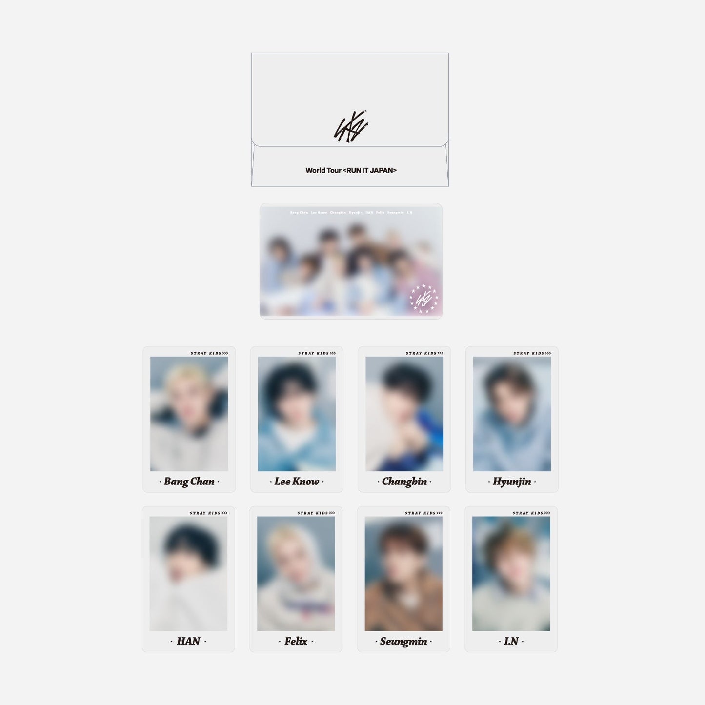 [PREORDER] STRAY KIDS <RUN IT JAPAN> OFFICIAL GOODS PHOTO CARD SET（9PIECES）【B】