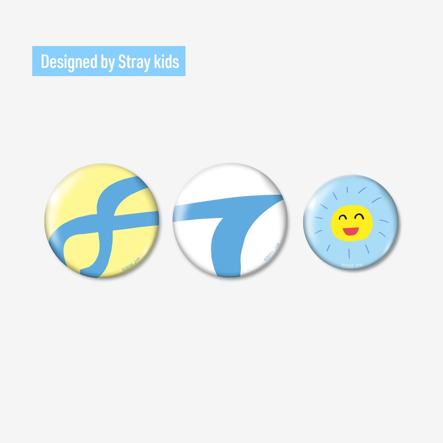 [PREORDER] STRAY KIDS <RUN IT JAPAN> OFFICIAL GOODS BADGE SET (3PIECES)
