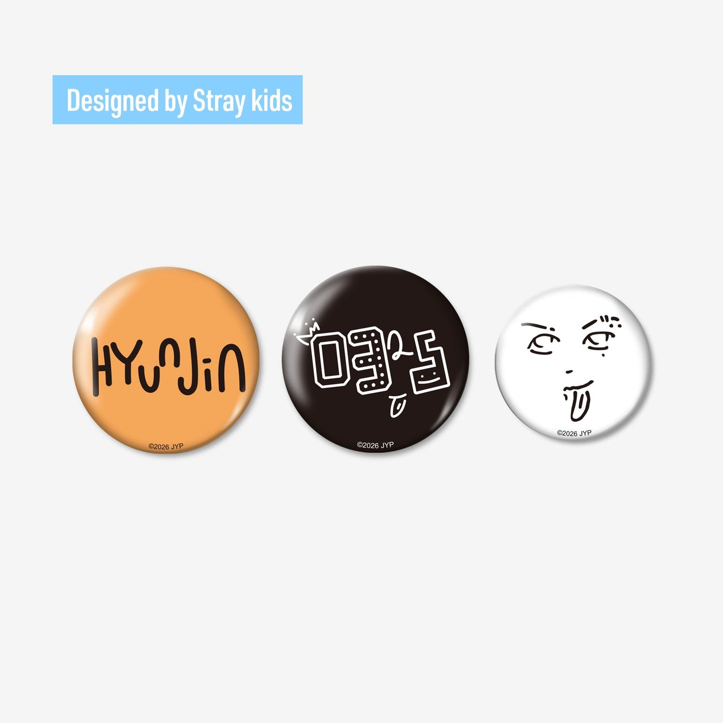[PREORDER] STRAY KIDS <RUN IT JAPAN> OFFICIAL GOODS BADGE SET (3PIECES)