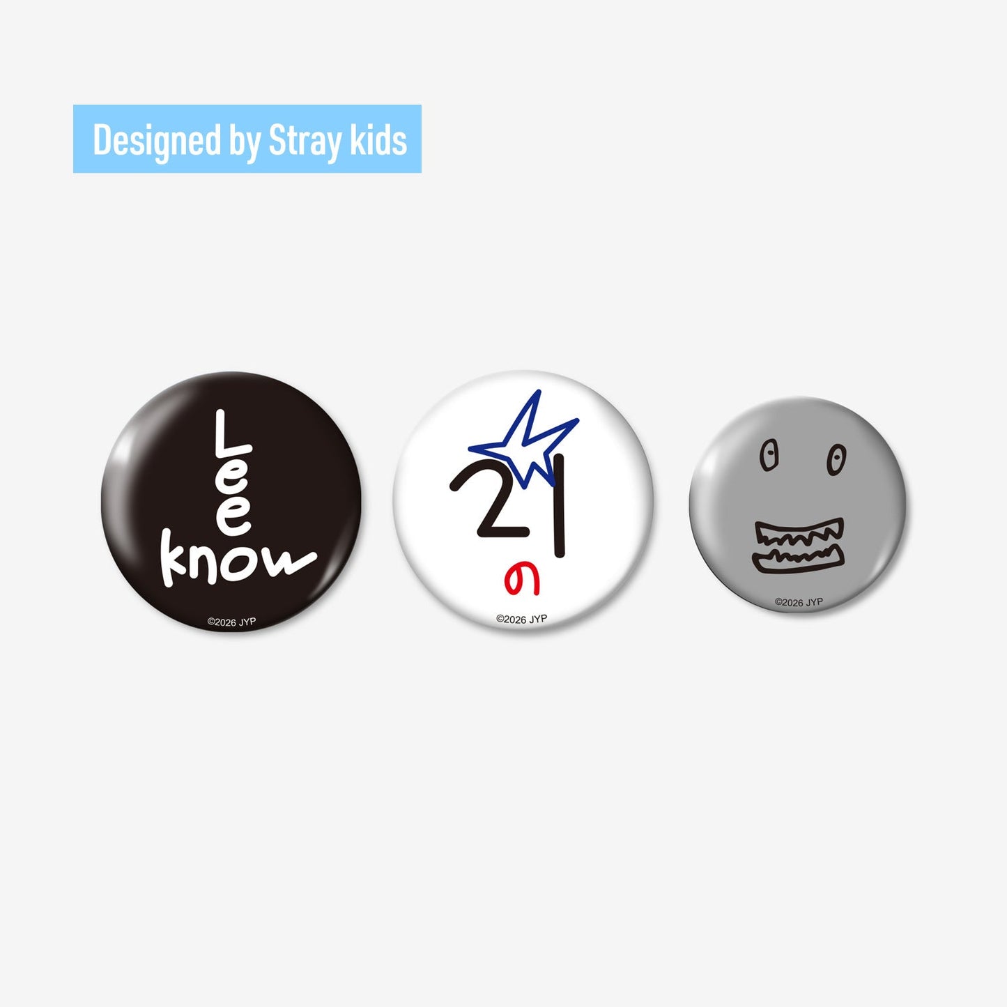 [PREORDER] STRAY KIDS <RUN IT JAPAN> OFFICIAL GOODS BADGE SET (3PIECES)
