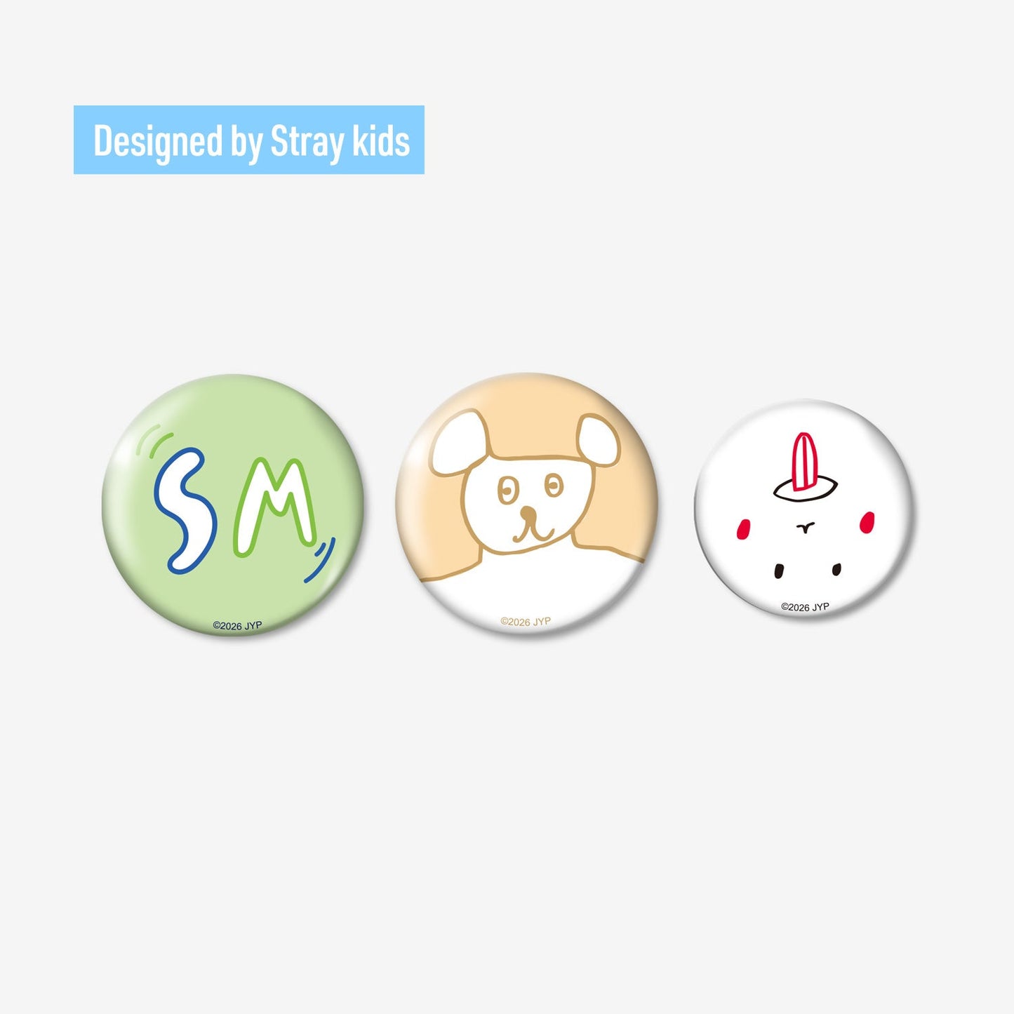 [PREORDER] STRAY KIDS <RUN IT JAPAN> OFFICIAL GOODS BADGE SET (3PIECES)