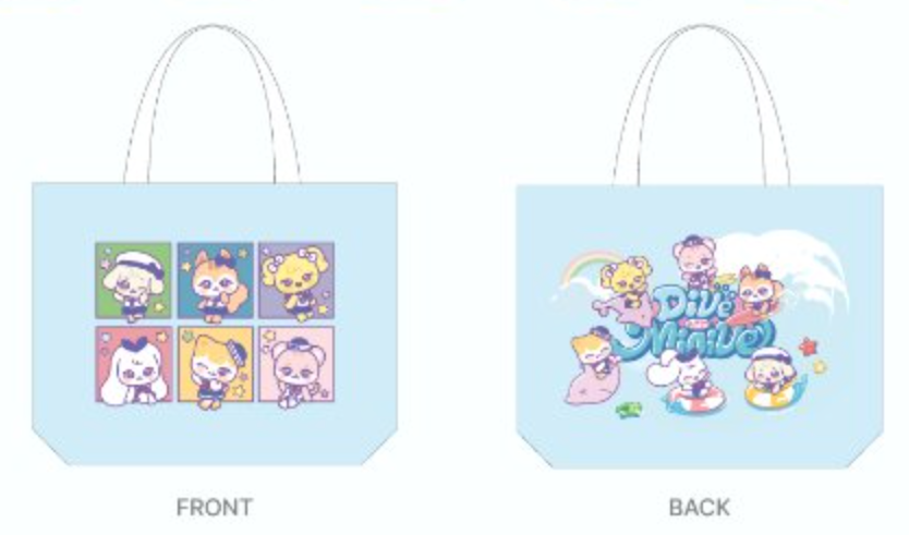 [PREORDER OFFLINE PROXY] IVE <DIVE INTO MINIVE> OFFICIAL MD MINIVE REUSABLE BAG (12 POINTS)